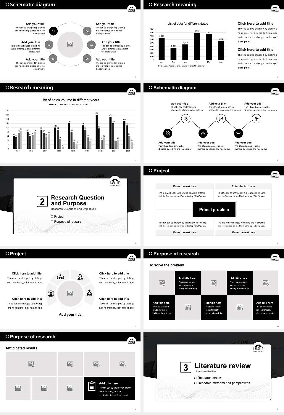 LASALLE College of the Arts Graduation Thesis Defense PPT Template16:9 ratio PPT effect preview image3