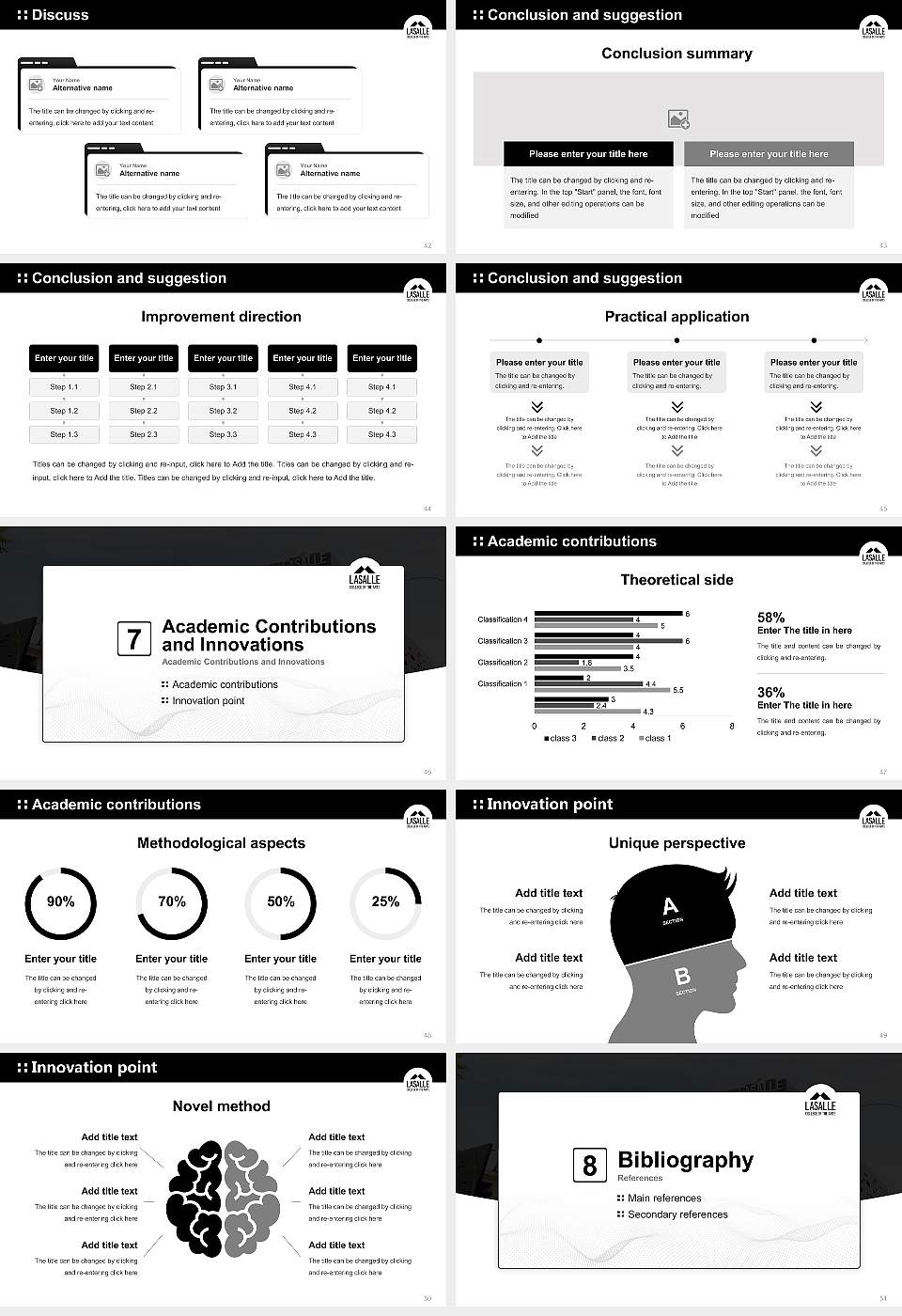 LASALLE College of the Arts Graduation Thesis Defense PPT Template16:9 ratio PPT effect preview image6