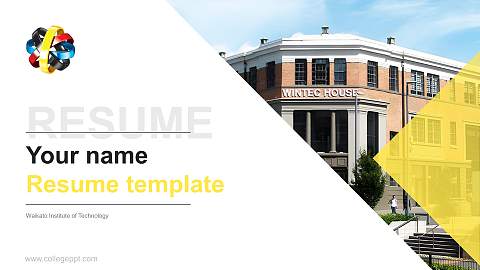 Waikato Institute of Technology Resume PPT Template