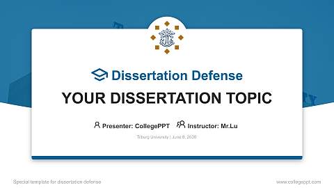 Tilburg University Graduation Thesis Defense PPT Template