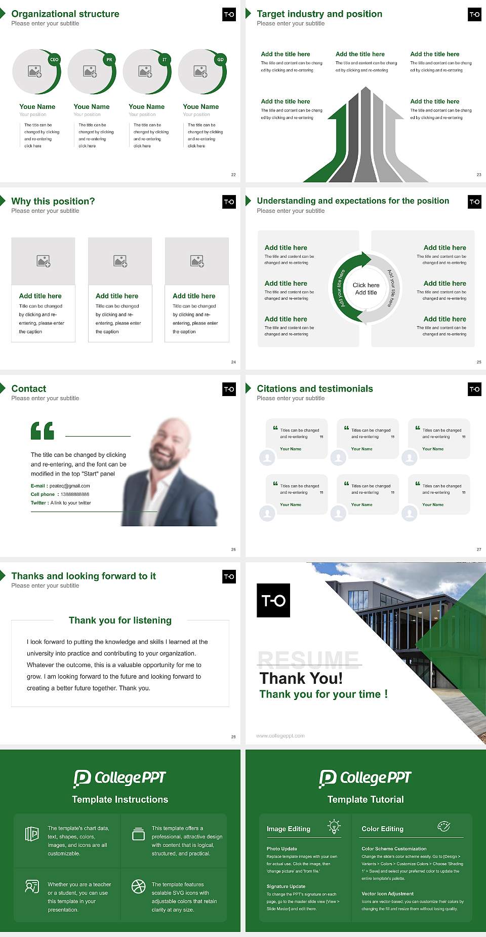 Toi Ohomai Institute of Technology Resume PPT Template4:3 ratio PPT effect preview image4