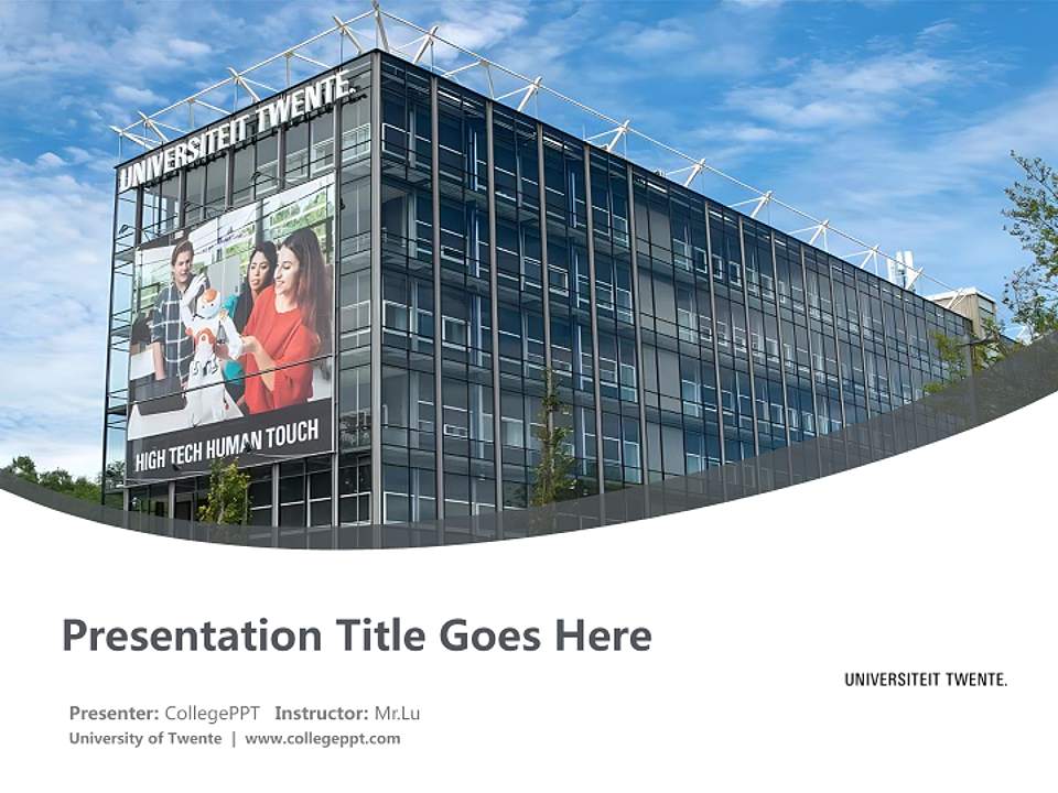 University of Twente Course/Courseware Creation PPT Template4:3 ratio PPT effect preview image5