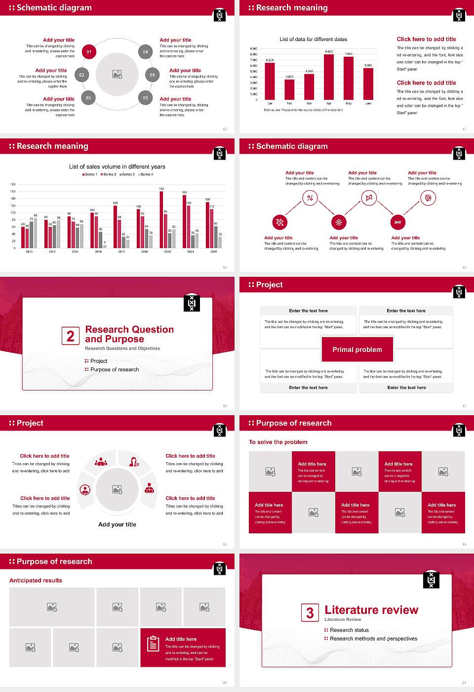 University of Amsterdam Graduation Thesis Defense PPT Template16:9 ratio PPT effect preview image3