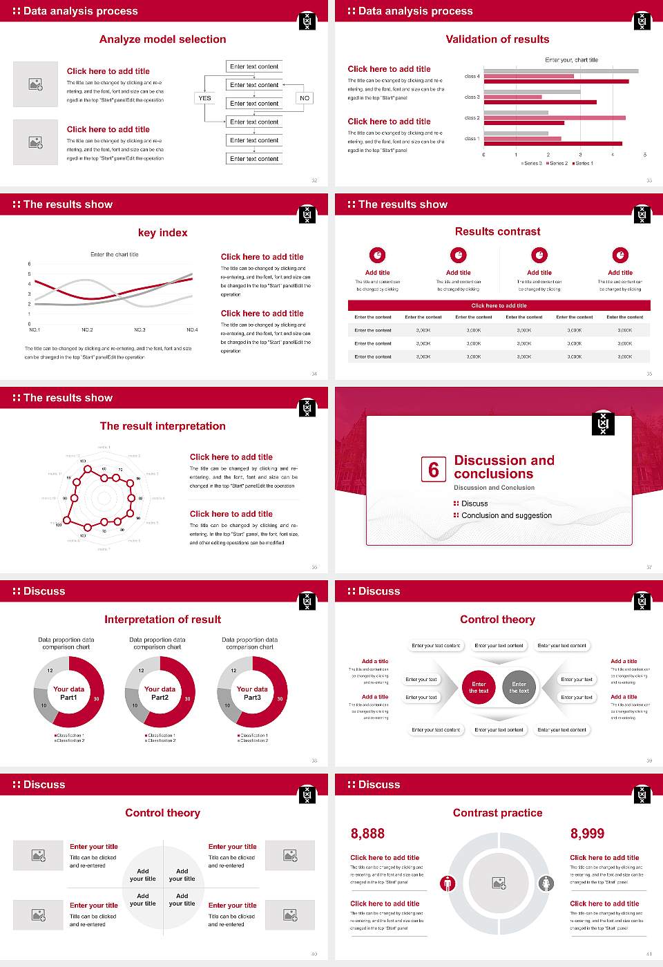 University of Amsterdam Graduation Thesis Defense PPT Template16:9 ratio PPT effect preview image5