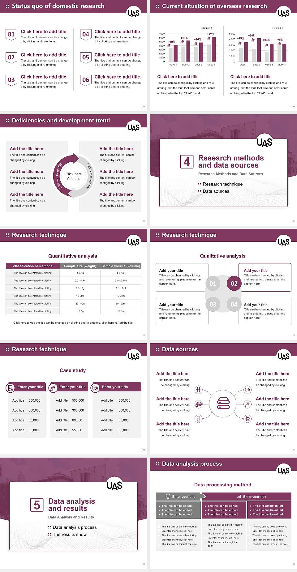 University of the Arts Singapore Graduation Thesis Defense PPT Template4:3 ratio PPT effect preview image4