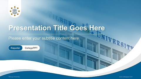 Tilburg University Lecture Sharing and Networking Event PPT Template