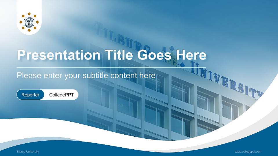 Tilburg University Lecture Sharing and Networking Event PPT Template16:9 ratio PPT effect preview image
