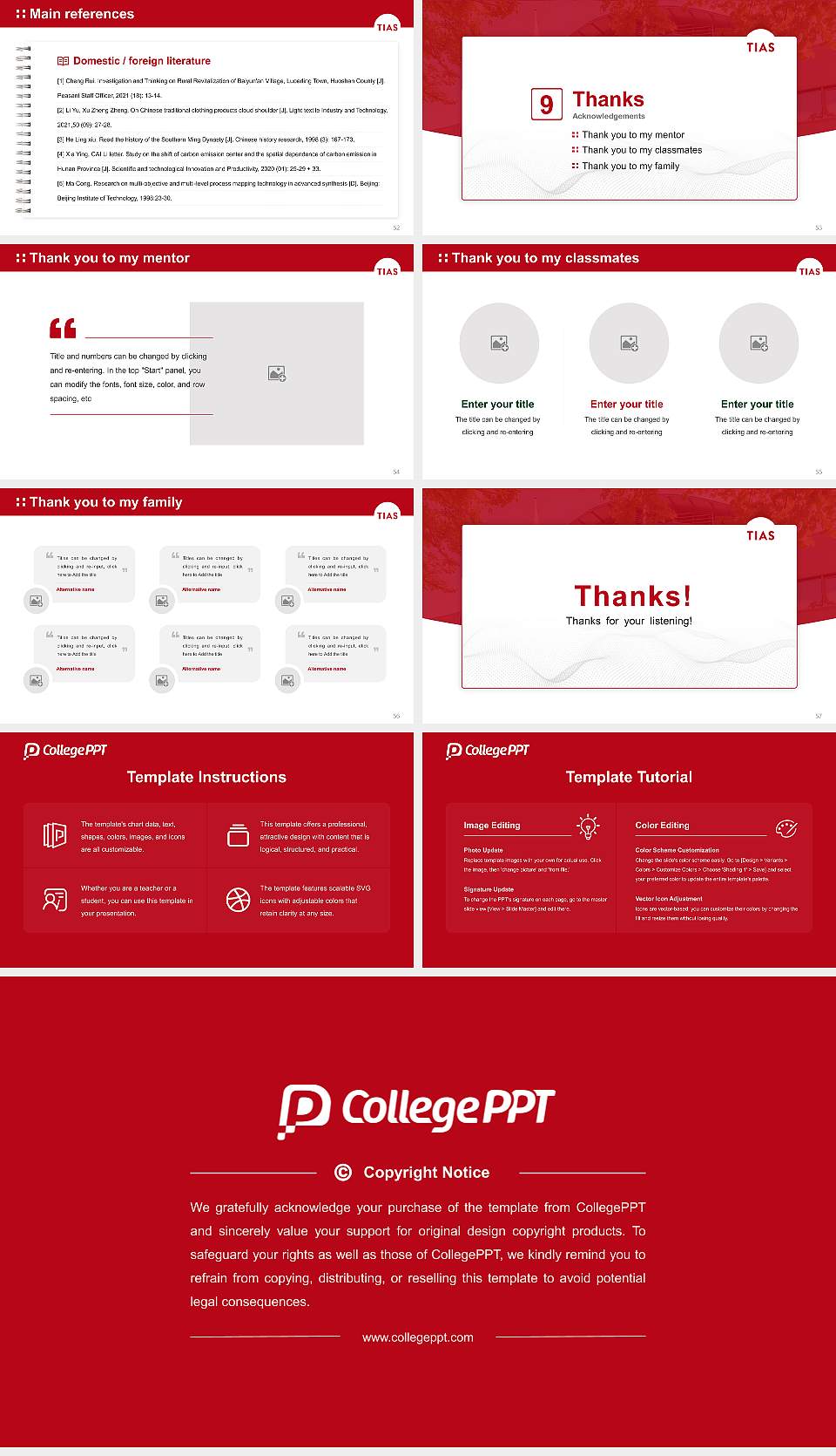 TIAS School for Business and Society Graduation Thesis Defense PPT Template16:9 ratio PPT effect preview image7