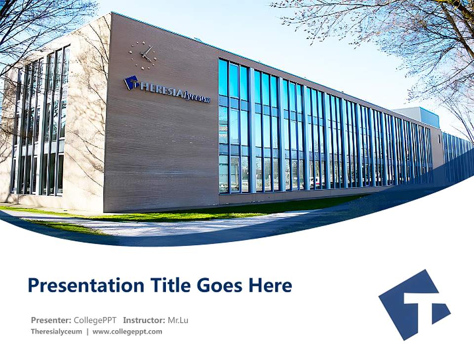 Theresialyceum Course/Courseware Creation PPT Template4:3 ratio PPT effect preview image5