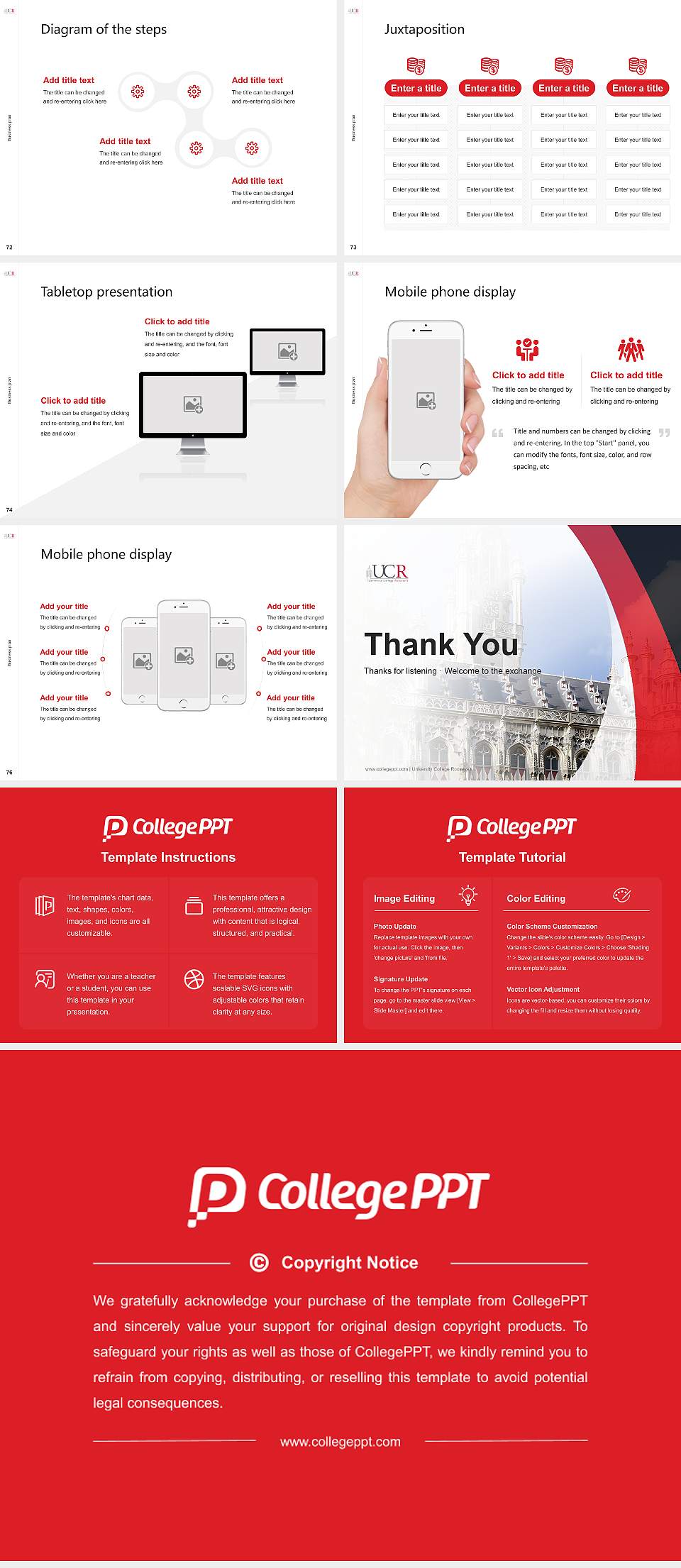University College Roosevelt Competition/Entrepreneurship Contest PPT Template4:3 ratio PPT effect preview image9