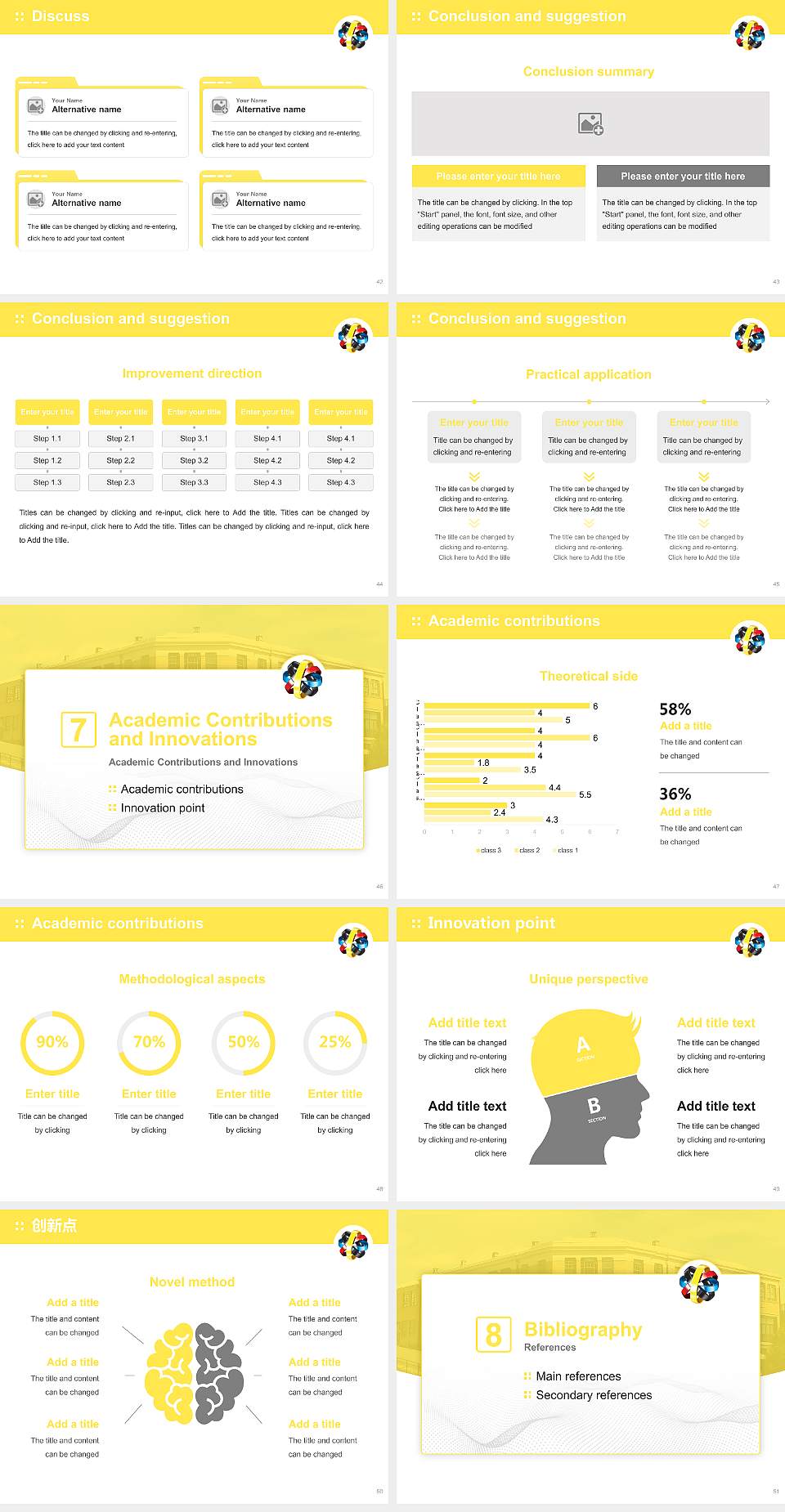 Waikato Institute of Technology Graduation Thesis Defense PPT Template4:3 ratio PPT effect preview image6