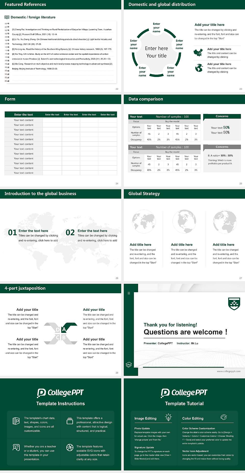 Victoria University of Wellington Thesis Proposal/Graduation Defense PPT Template4:3 ratio PPT effect preview image4