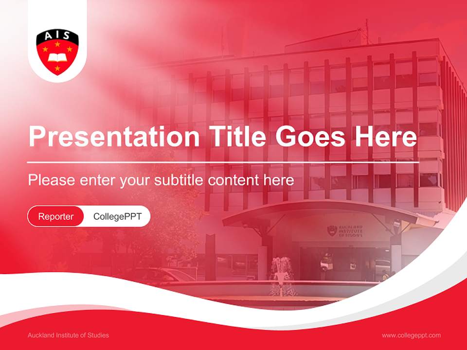 Auckland Institute of Studies Lecture Sharing and Networking Event PPT Template4:3 ratio PPT effect preview image4