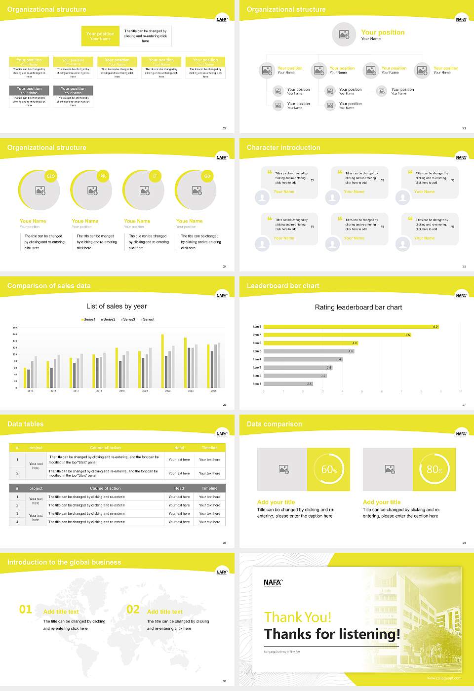 Nanyang Academy of Fine Arts Academic Presentation/Research Findings Report PPT Template16:9 ratio PPT effect preview image4