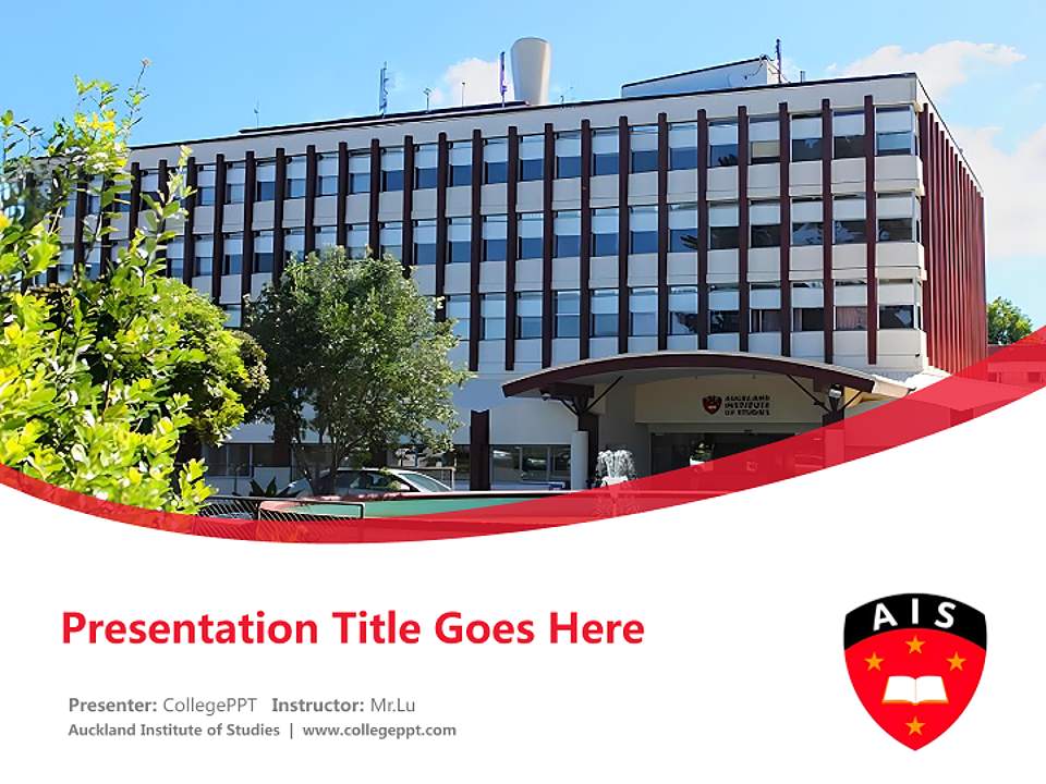 Auckland Institute of Studies Course/Courseware Creation PPT Template4:3 ratio PPT effect preview image5