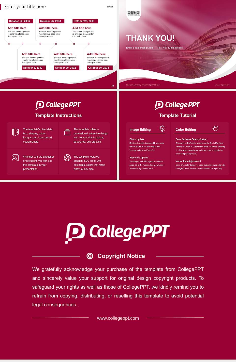 Singapore University of Technology and Design Lecture Sharing and Networking Event PPT Template4:3 ratio PPT effect preview image4
