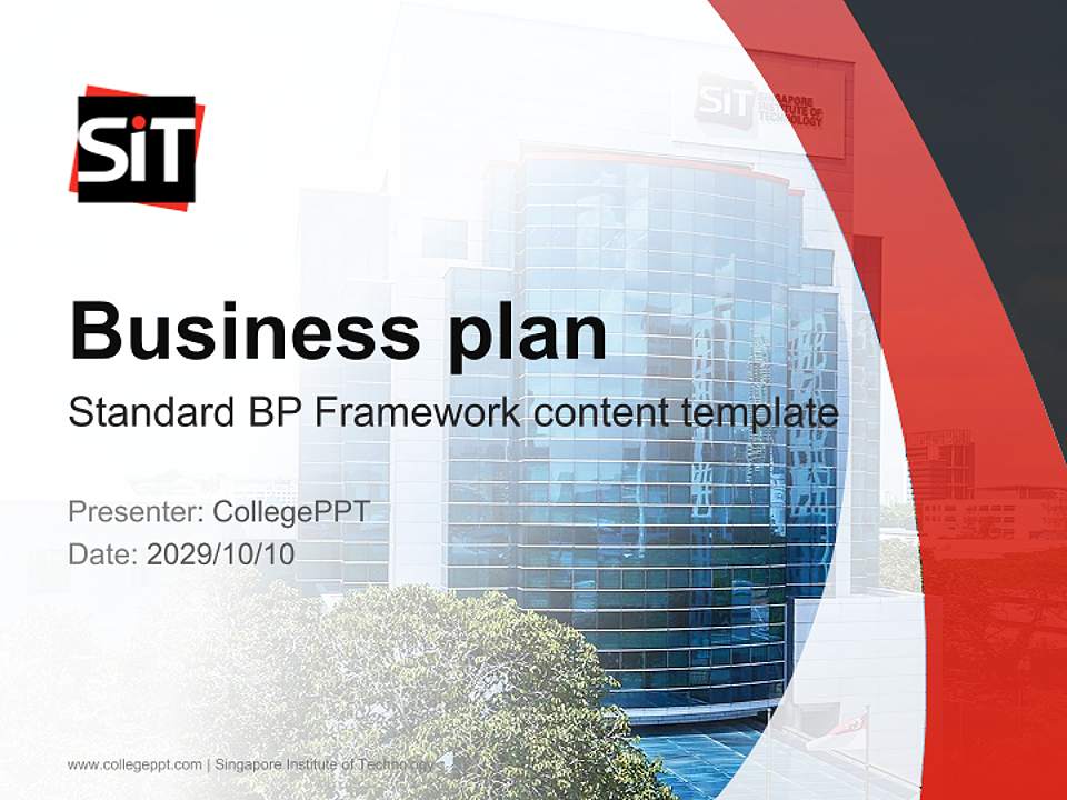 Singapore Institute of Technology Competition/Entrepreneurship Contest PPT Template4:3 ratio PPT effect preview image9