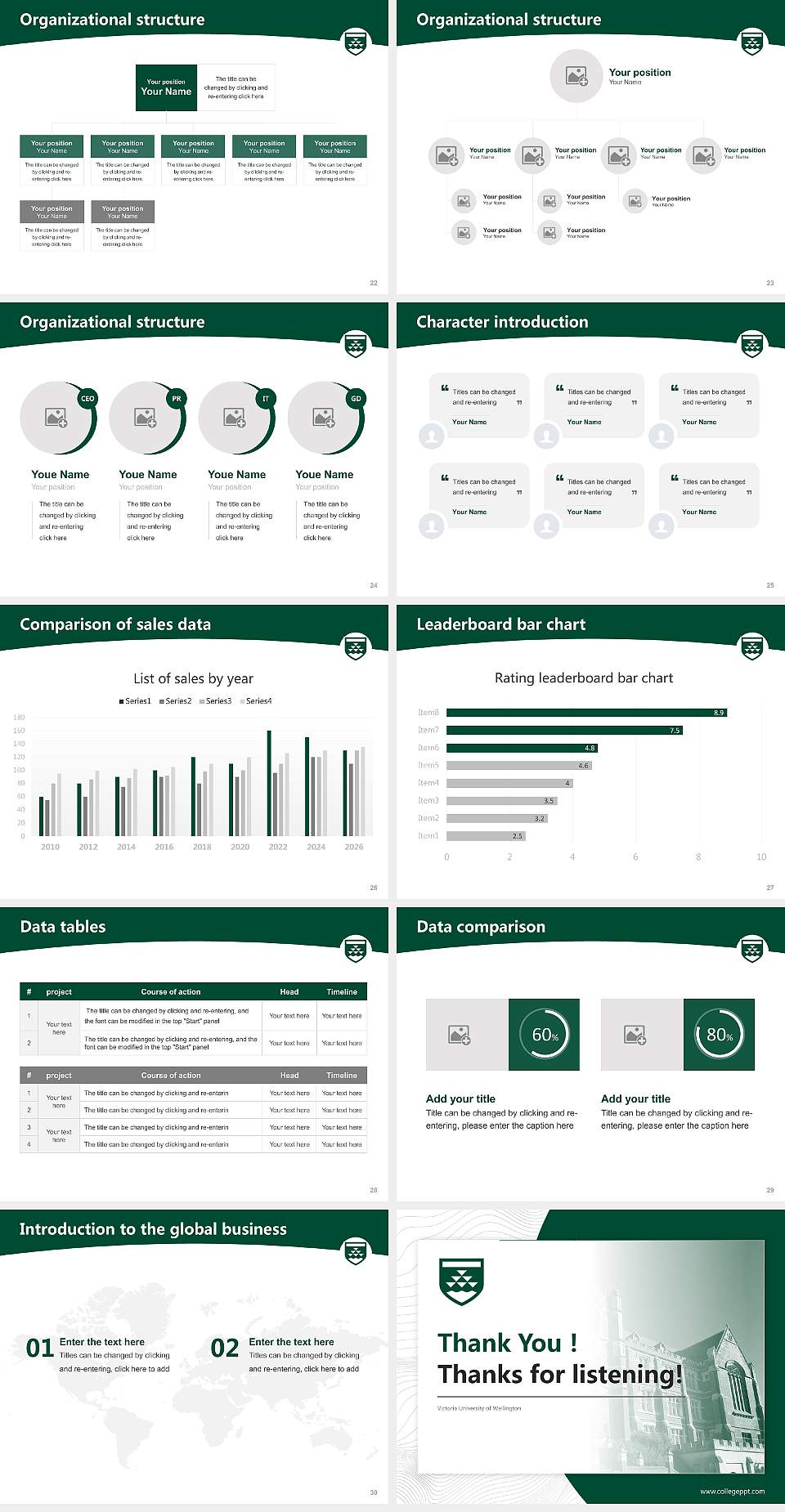 Victoria University of Wellington Academic Presentation/Research Findings Report PPT Template4:3 ratio PPT effect preview image4