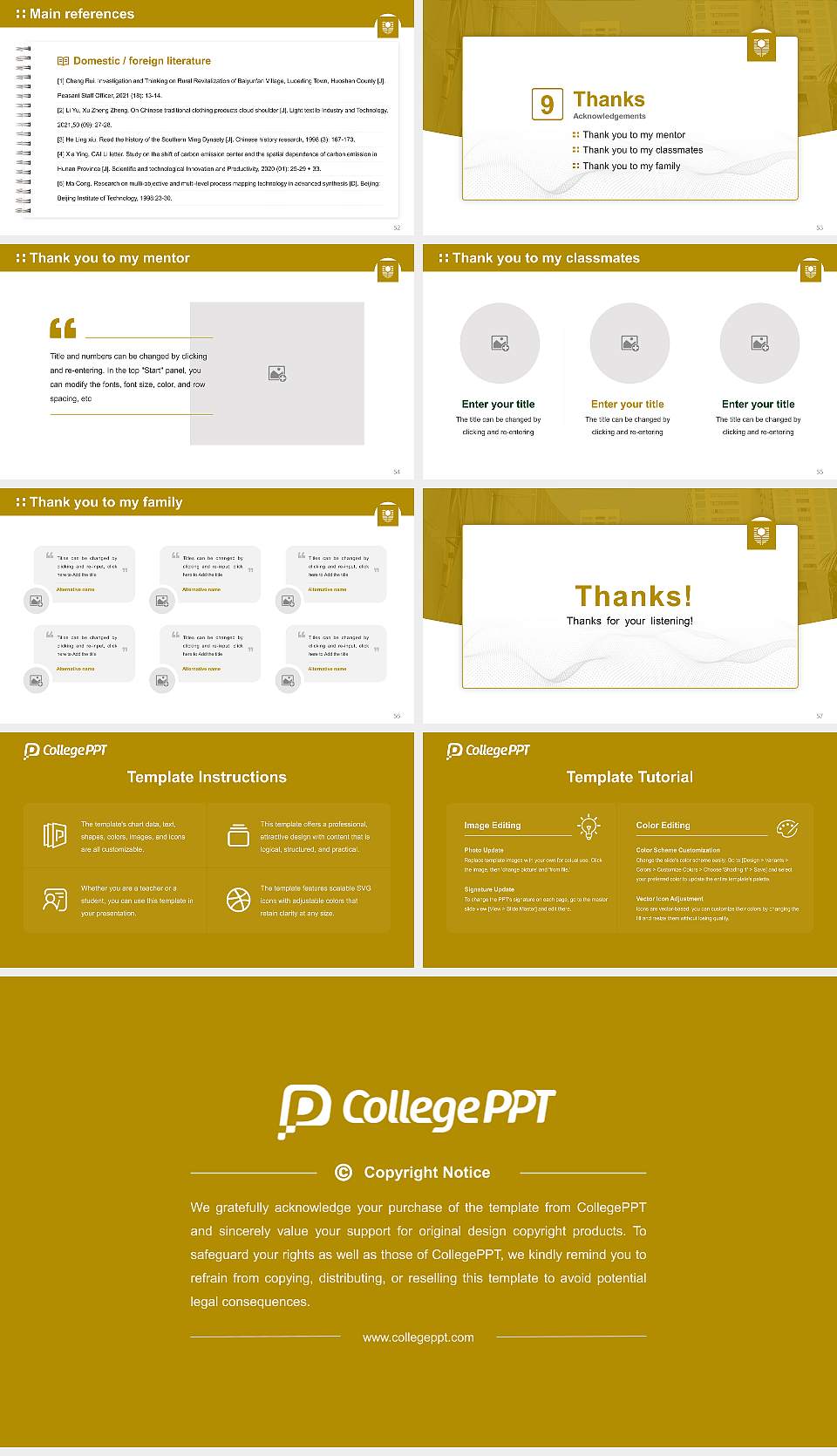 Curtin Singapore Graduation Thesis Defense PPT Template16:9 ratio PPT effect preview image7