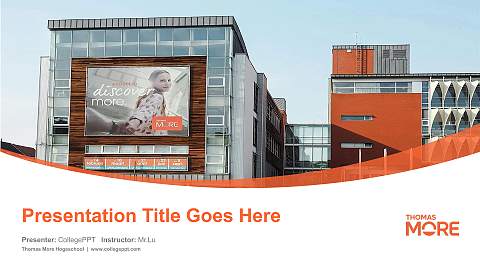 Thomas More Hogeschool Course/Courseware Creation PPT Template