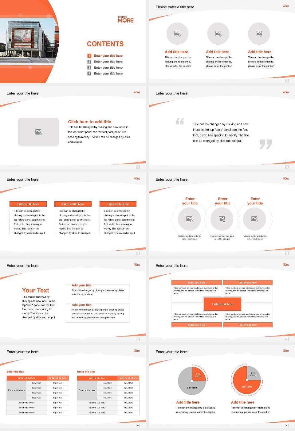 Thomas More Hogeschool Course/Courseware Creation PPT Template16:9 ratio PPT effect preview image2