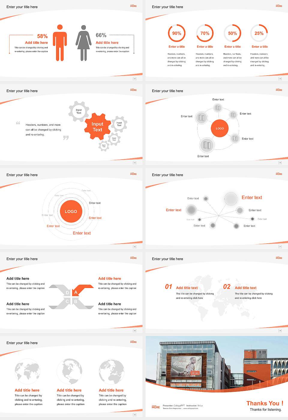 Thomas More Hogeschool Course/Courseware Creation PPT Template16:9 ratio PPT effect preview image4