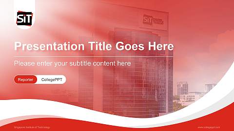 Singapore Institute of Technology Lecture Sharing and Networking Event PPT Template
