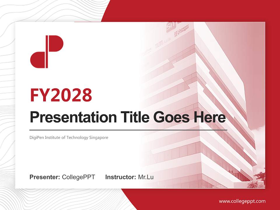 DigiPen Institute of Technology Singapore Academic Presentation/Research Findings Report PPT Template4:3 ratio PPT effect preview image5