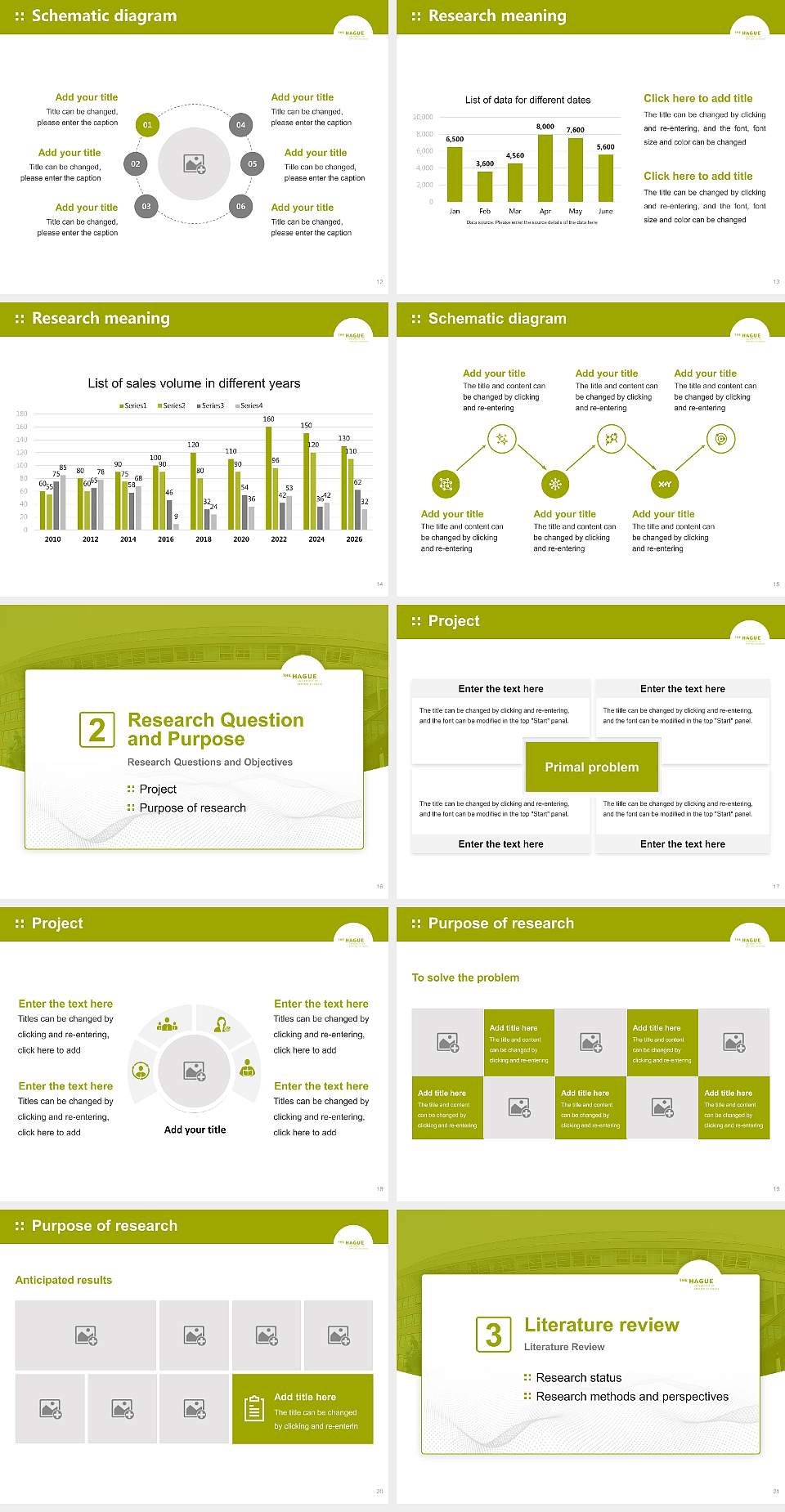 The Hague University of Applied Sciences Graduation Thesis Defense PPT Template4:3 ratio PPT effect preview image3
