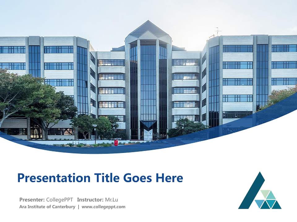Ara Institute of Canterbury Course/Courseware Creation PPT Template4:3 ratio PPT effect preview image5