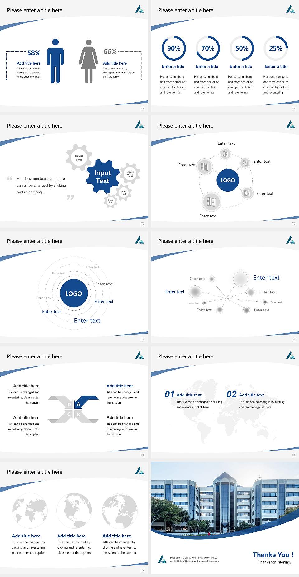 Ara Institute of Canterbury Course/Courseware Creation PPT Template4:3 ratio PPT effect preview image4