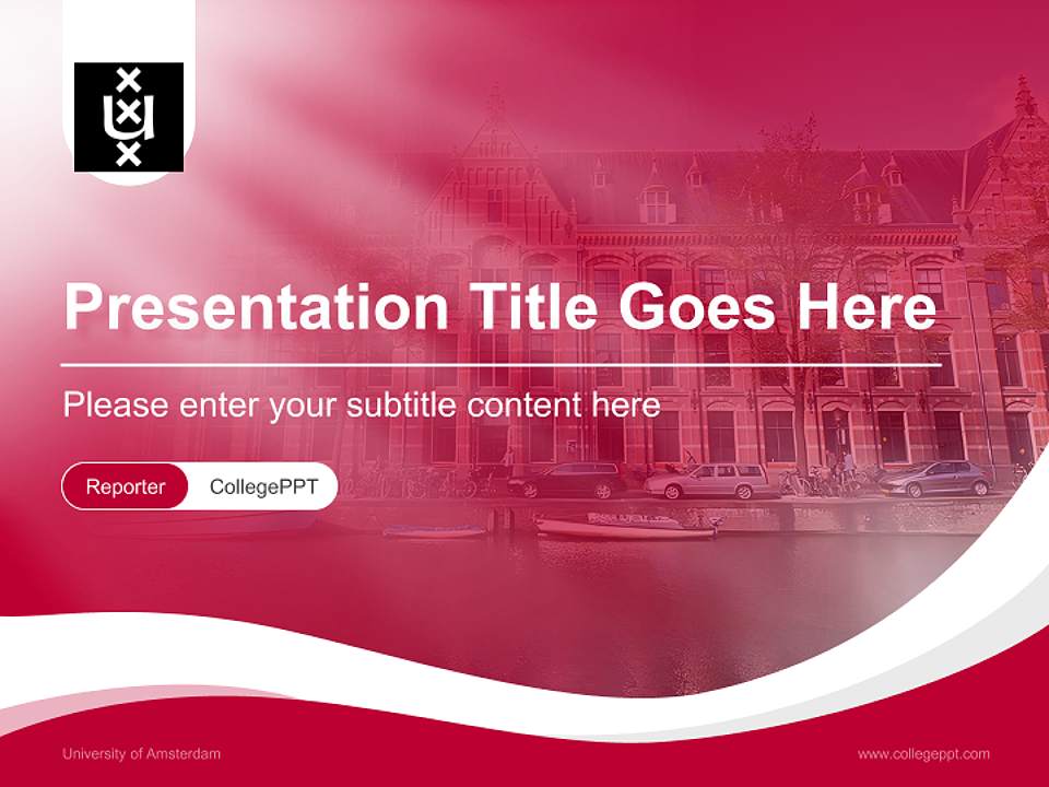 University of Amsterdam Lecture Sharing and Networking Event PPT Template4:3 ratio PPT effect preview image4