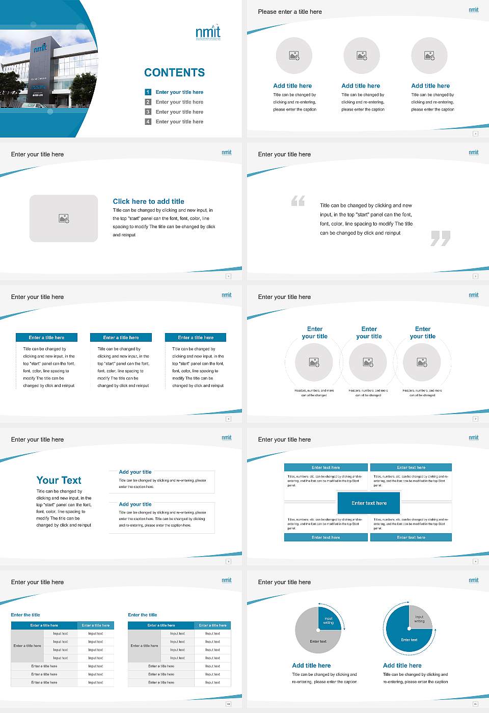 Nelson Marlborough Institute of Technology Course/Courseware Creation PPT Template16:9 ratio PPT effect preview image2