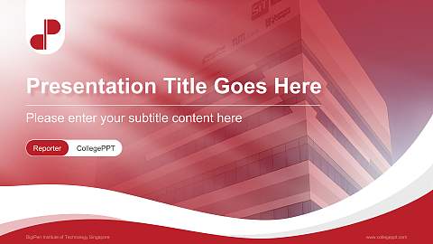 DigiPen Institute of Technology Singapore Lecture Sharing and Networking Event PPT Template