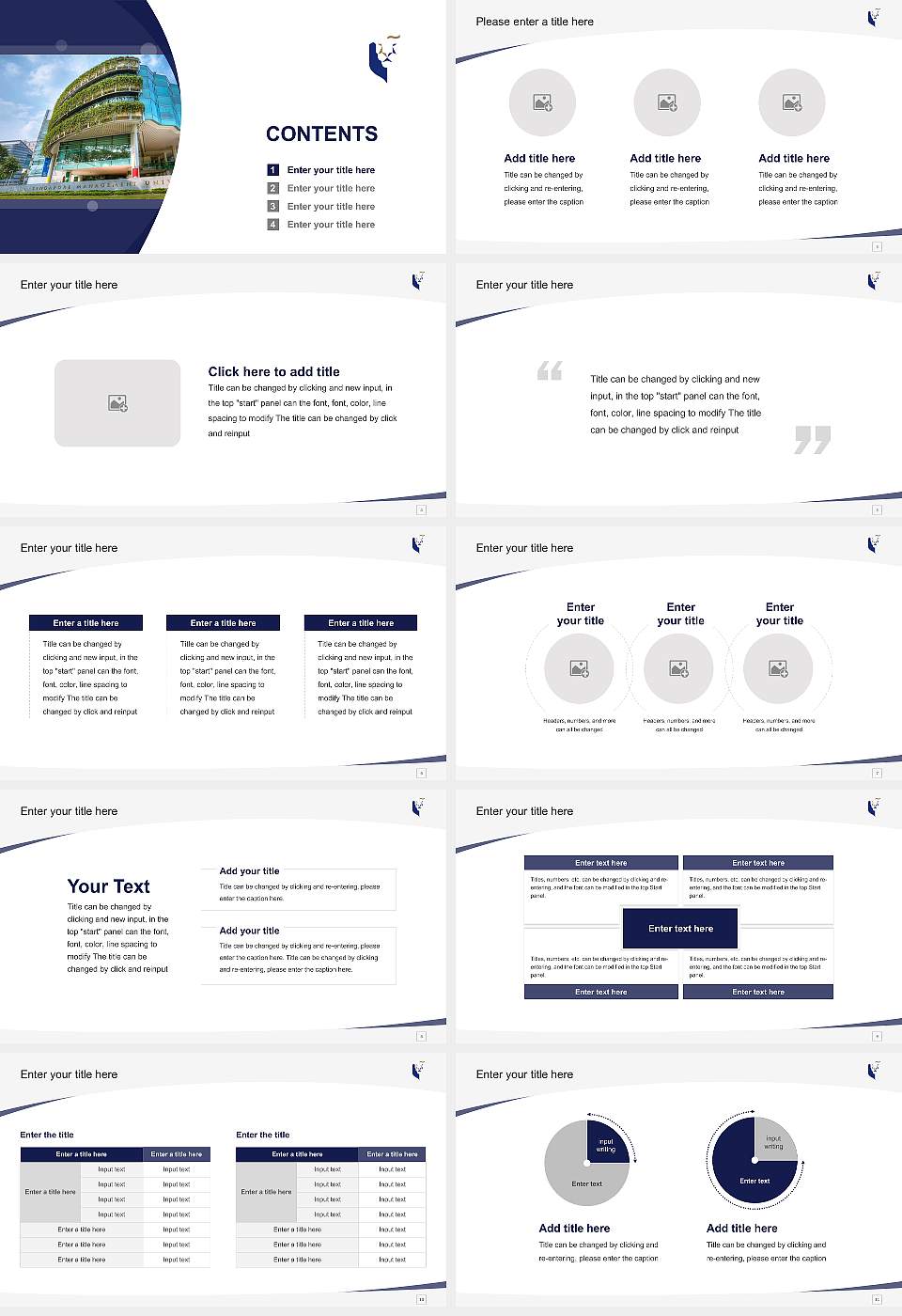 Singapore Management University Course/Courseware Creation PPT Template16:9 ratio PPT effect preview image2