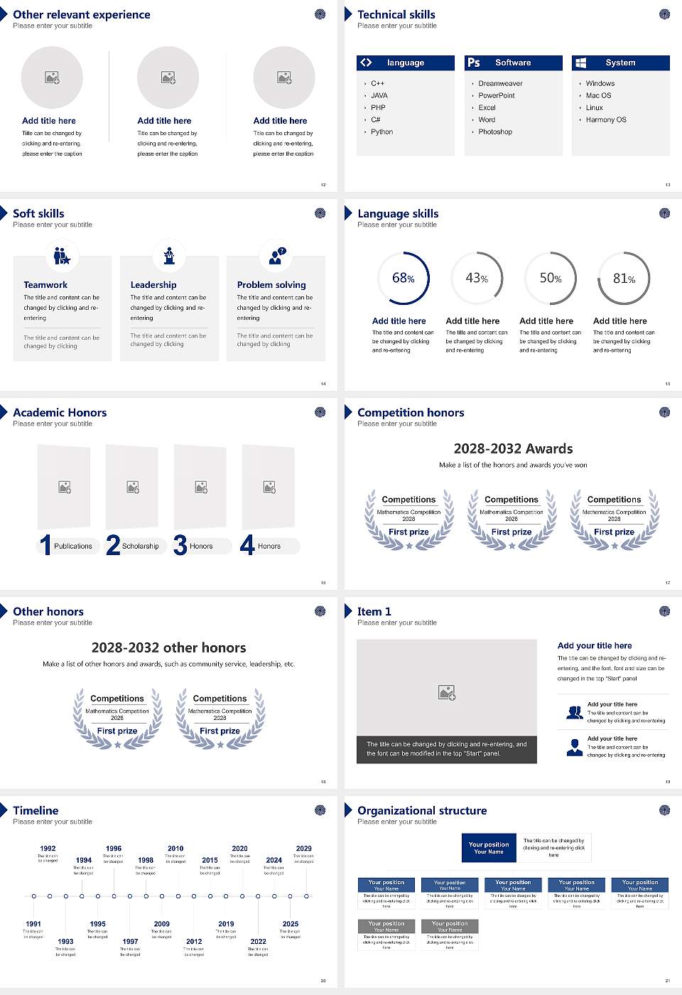 Pacific International Hotel Management School Resume PPT Template16:9 ratio PPT effect preview image3