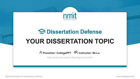 Nelson Marlborough Institute of Technology Graduation Thesis Defense PPT Template