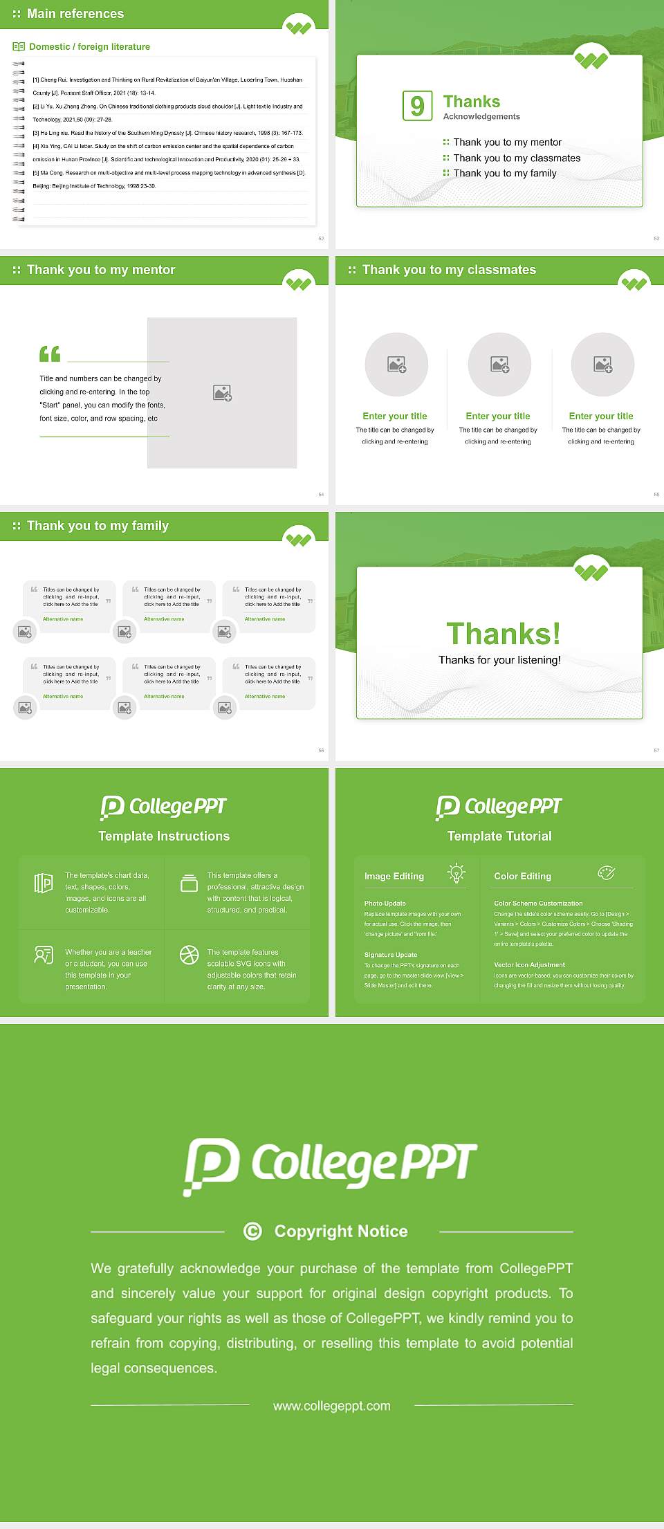 Tai Poutini Polytechnic Graduation Thesis Defense PPT Template4:3 ratio PPT effect preview image7