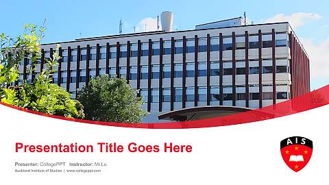 Auckland Institute of Studies Course/Courseware Creation PPT Template