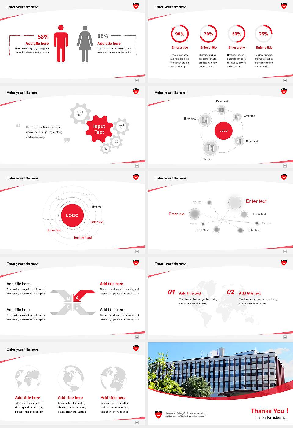 Auckland Institute of Studies Course/Courseware Creation PPT Template16:9 ratio PPT effect preview image4