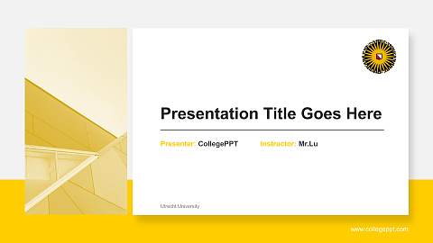 Utrecht University General Purpose PPT Template