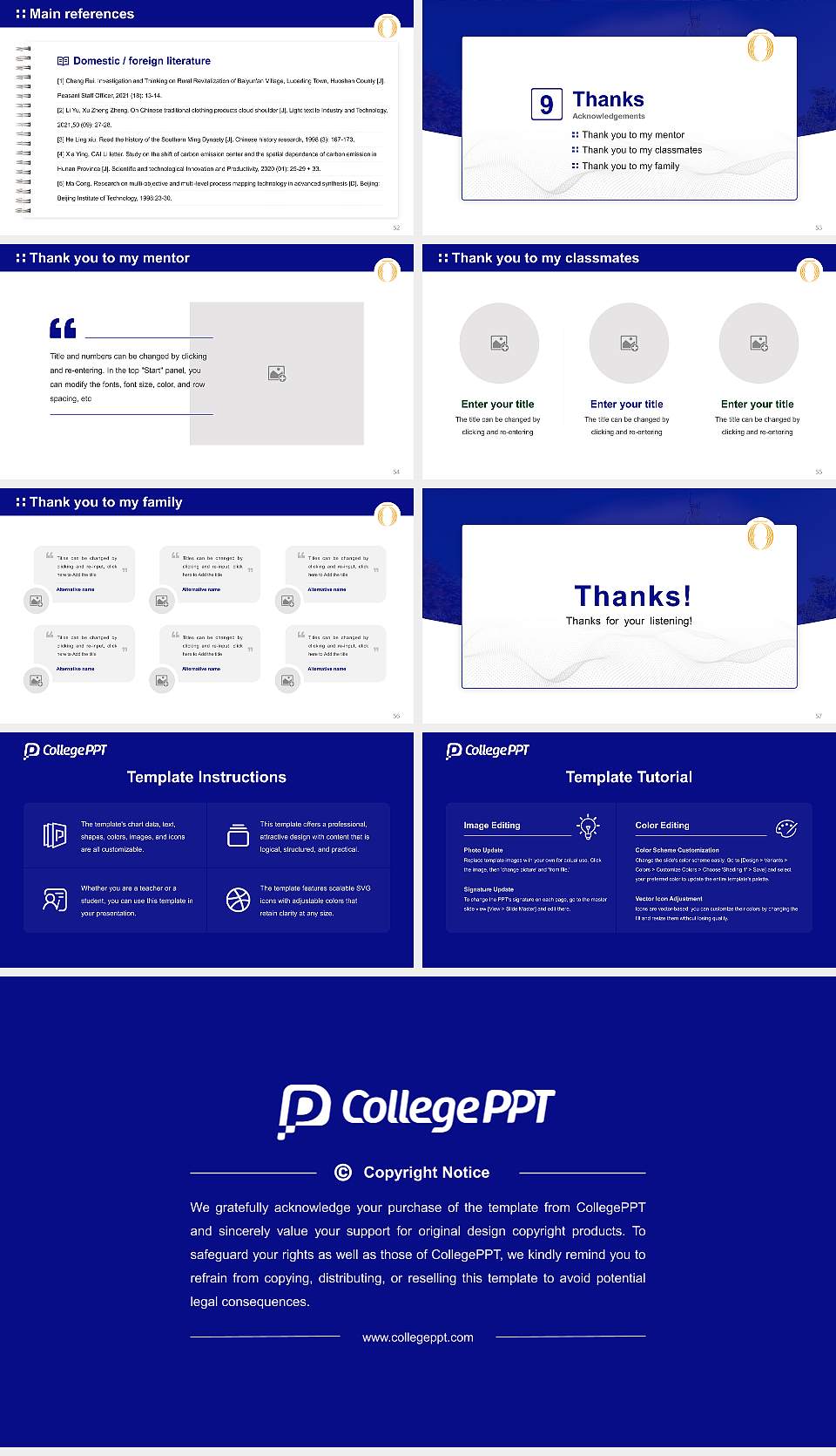 University of Otago Graduation Thesis Defense PPT Template16:9 ratio PPT effect preview image7