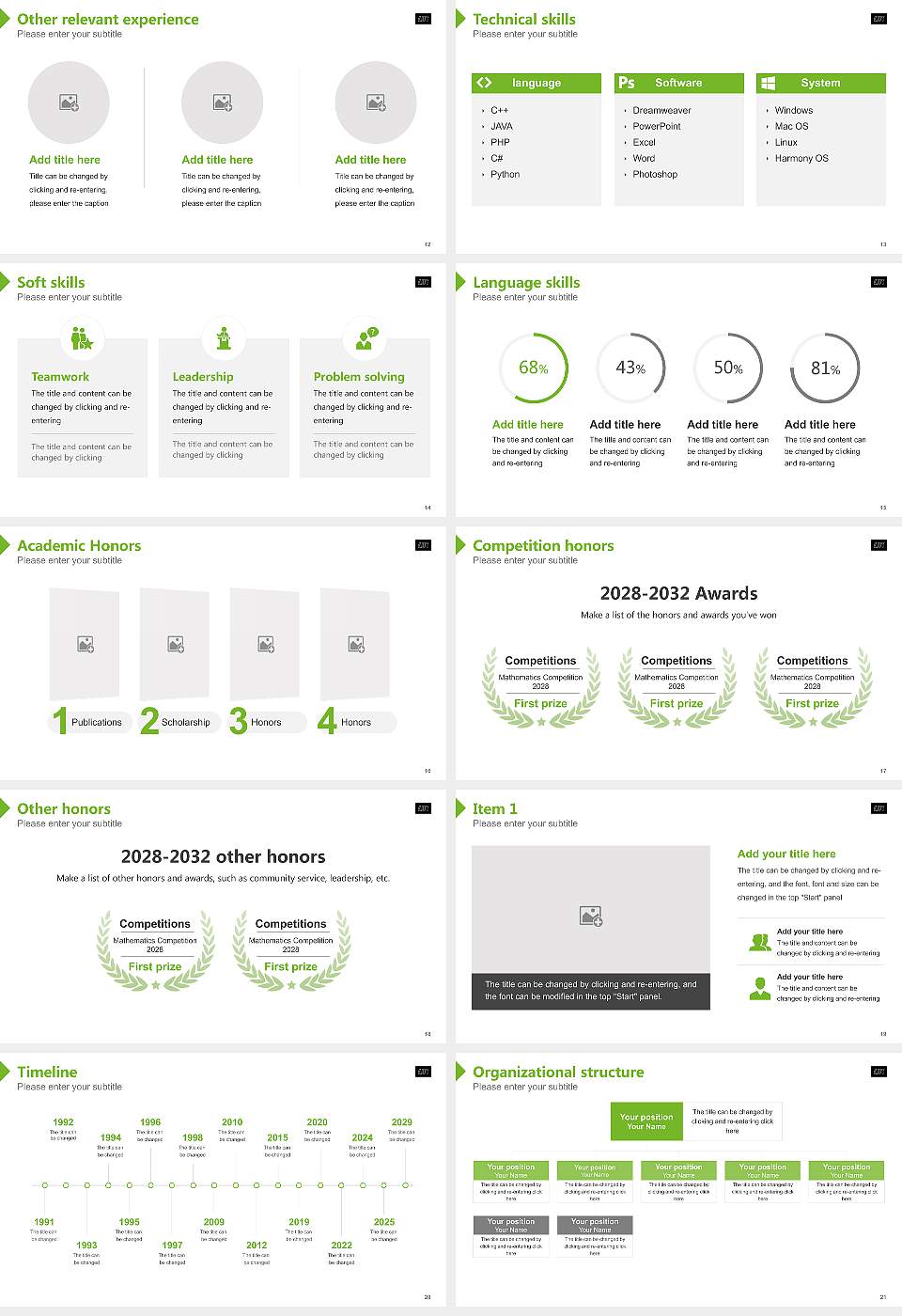 Auckland University of Technology Resume PPT Template16:9 ratio PPT effect preview image3