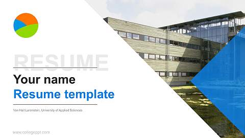 Van Hall Larenstein, University of Applied Sciences Resume PPT Template