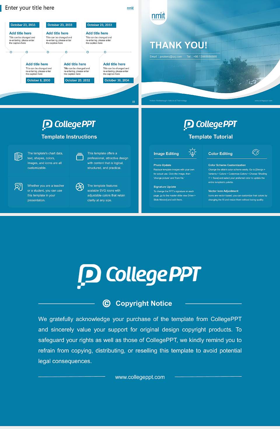 Nelson Marlborough Institute of Technology Lecture Sharing and Networking Event PPT Template4:3 ratio PPT effect preview image4