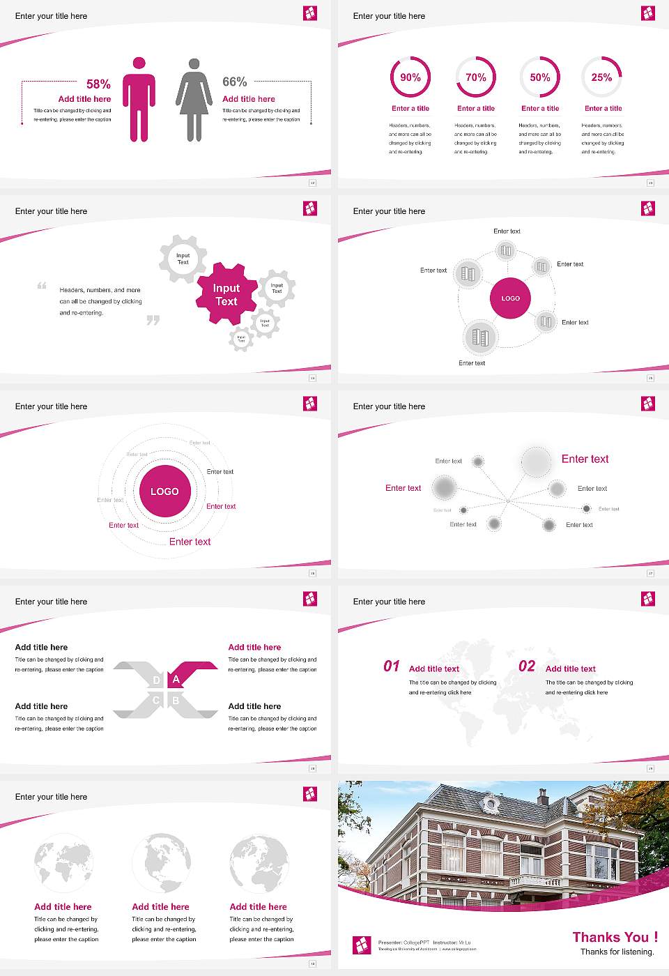 Theological University of Apeldoorn Course/Courseware Creation PPT Template16:9 ratio PPT effect preview image4