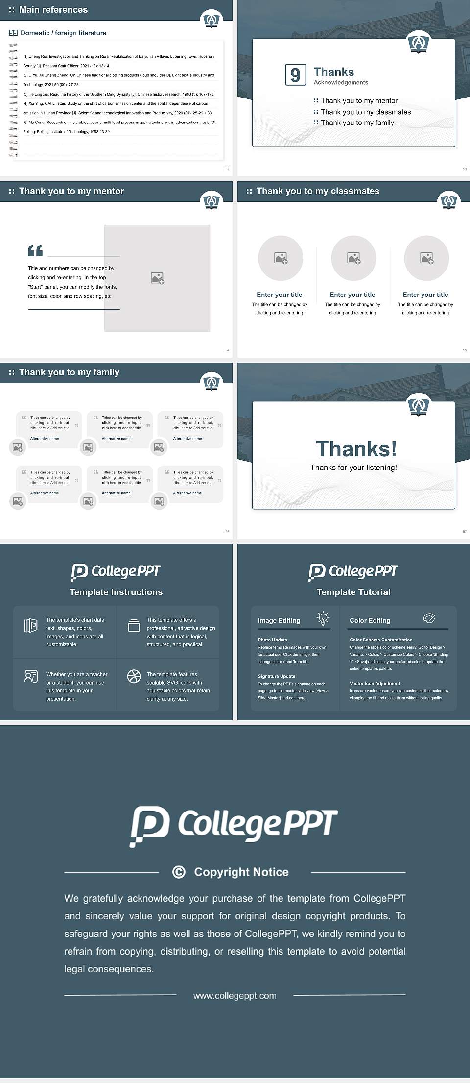 Theological University of Kampen Graduation Thesis Defense PPT Template4:3 ratio PPT effect preview image7