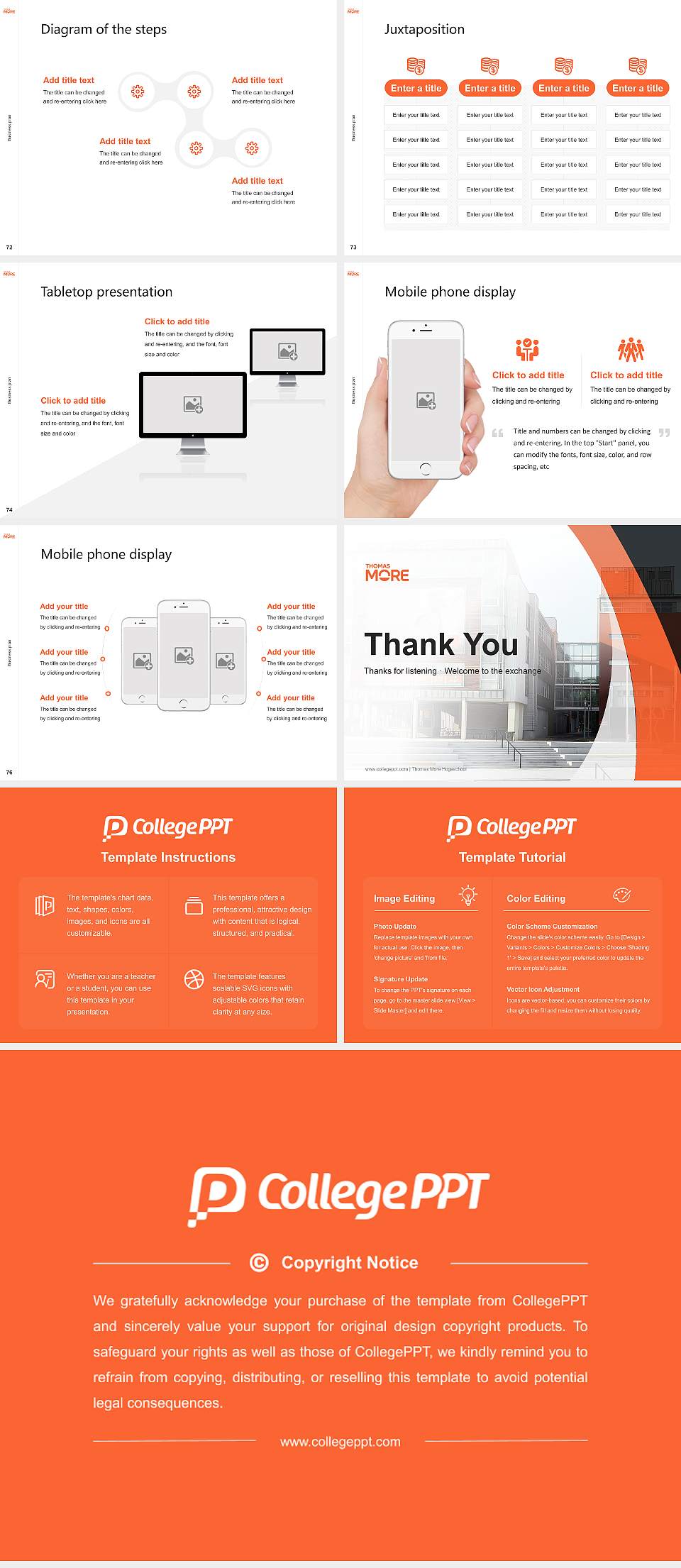 Thomas More Hogeschool Competition/Entrepreneurship Contest PPT Template4:3 ratio PPT effect preview image9