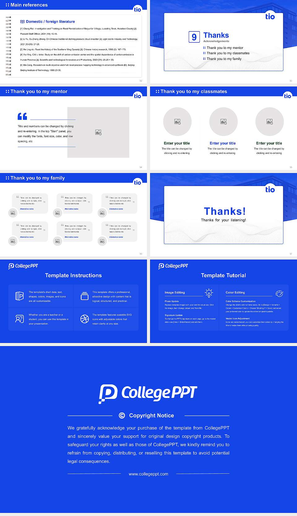 Tio University of Applied Sciences Graduation Thesis Defense PPT Template16:9 ratio PPT effect preview image7
