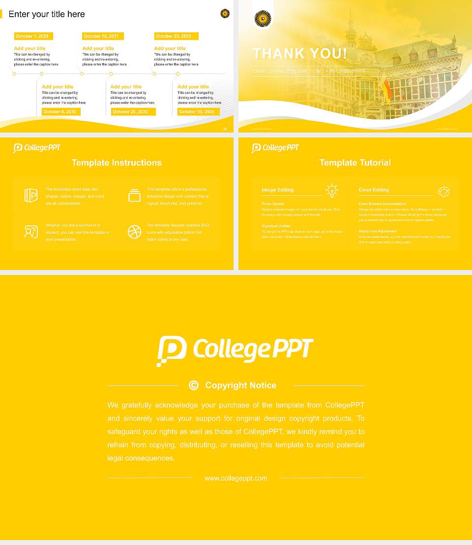 Utrecht University Lecture Sharing and Networking Event PPT Template16:9 ratio PPT effect preview image4